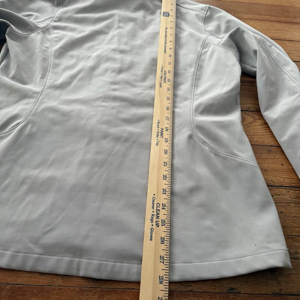 Patagonia Gray Full‎ Zip Adze Softshell Polartech Hiking Jacket L Gordon College - Picture 5 of 7